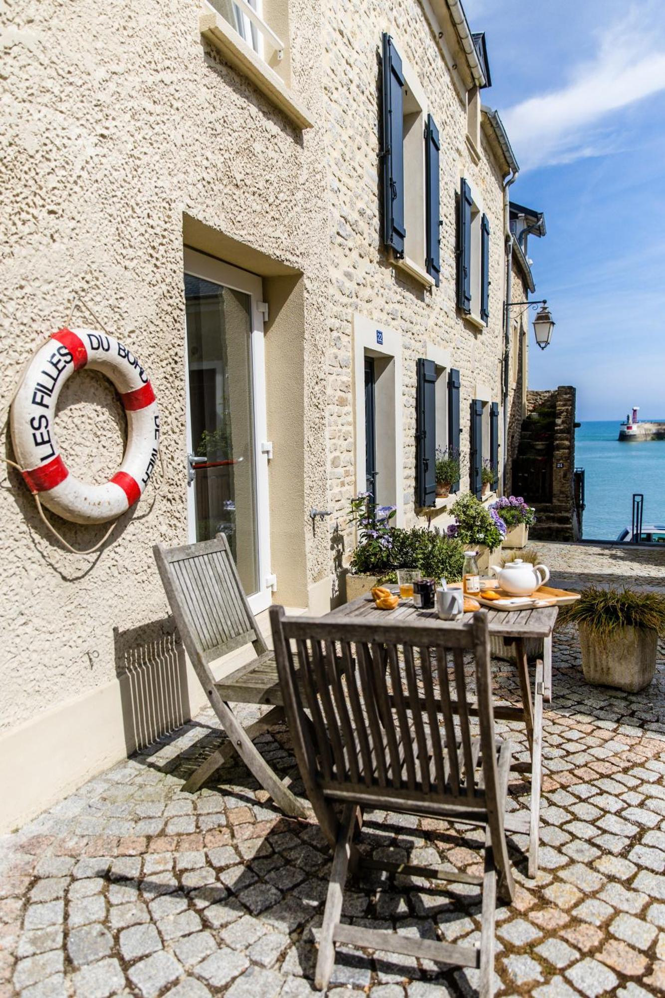 Mer Nature, Appartement Spacieux By Les Filles Du Bord De Mer, Petite Terrasse Vue Mer Port-en-Bessin-Huppain Exterior foto